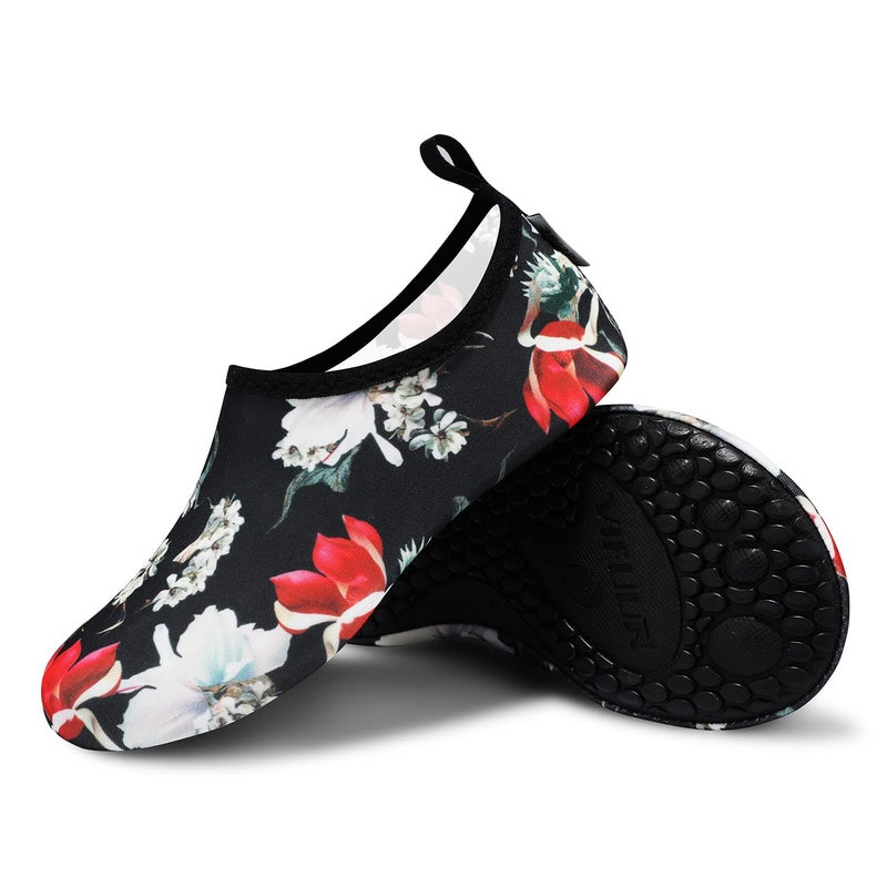VIFUUR أحذية رياضية مائية للجنسين من VIFUUR - زهرة سوداء - 9-10 W US / 7.5-8.5 M US (40-41) - Image 3